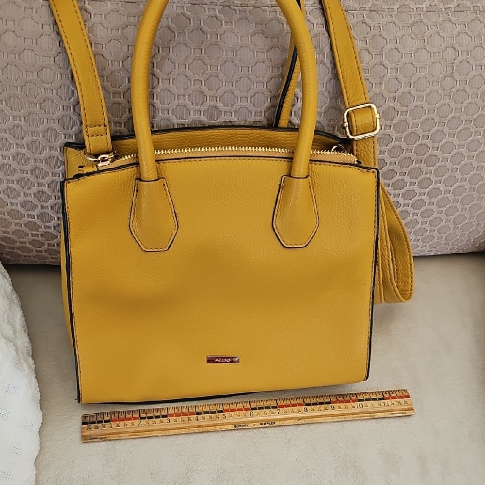 Aldo Mustard Yellow Satchel